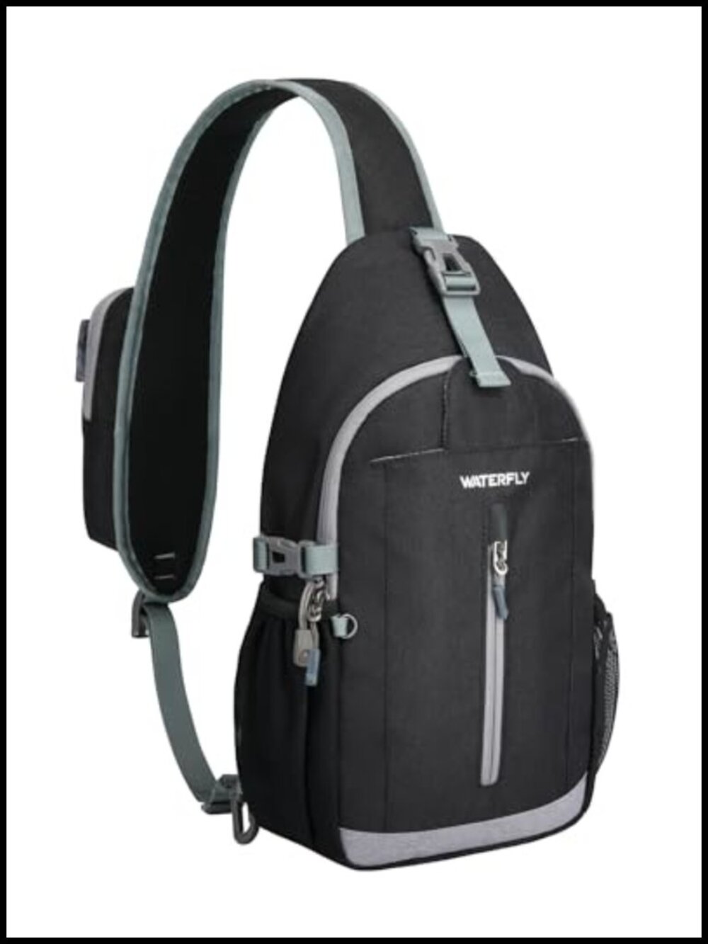 WATERFLY 8L Lightweight RFID Anti-Theft Crossbody Sling Bag Travel
